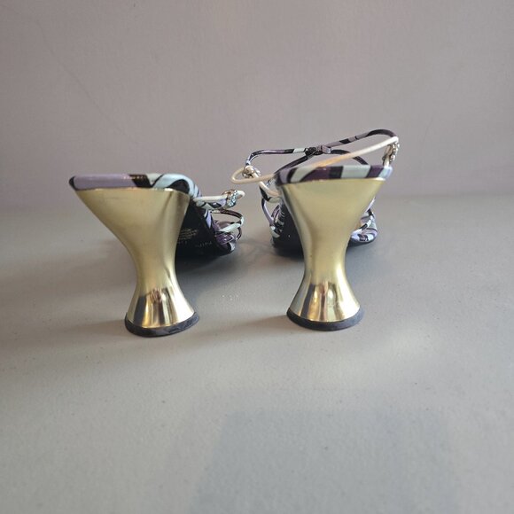 Nine West Strappy Heeled Slides – Size 7.5 - Picture 4 of 5